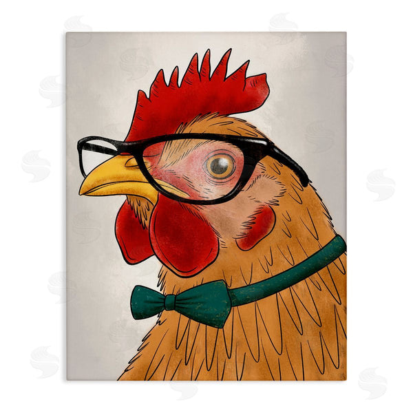 stupell industries Marcus Prime | Funny Hipster Rooster Wall Art