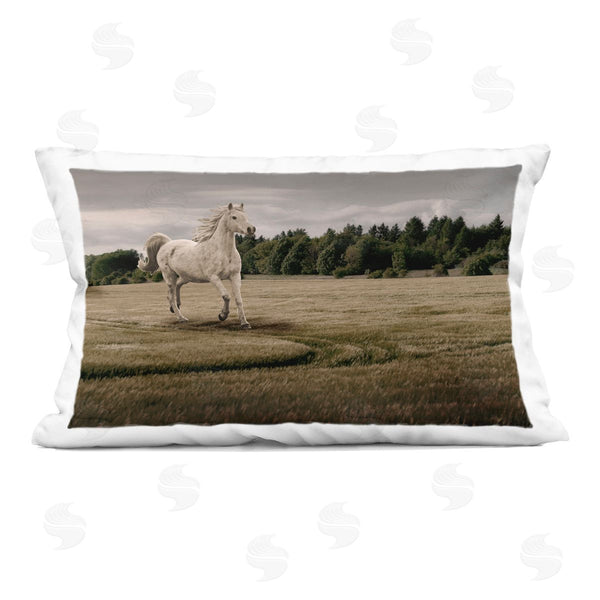 stupell industries Marcus Prime | Galloping Through Field Horse Printed Throw Pillow