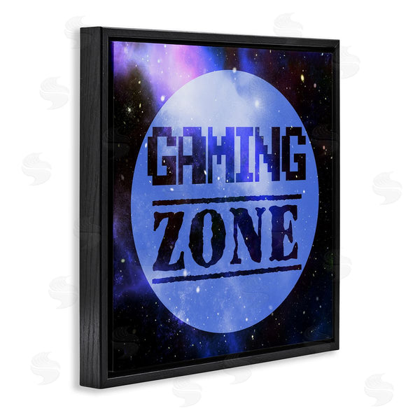 Stupell Industries Marcus Prime | Gaming Zone Pixel Sky Phrase Wall Art
