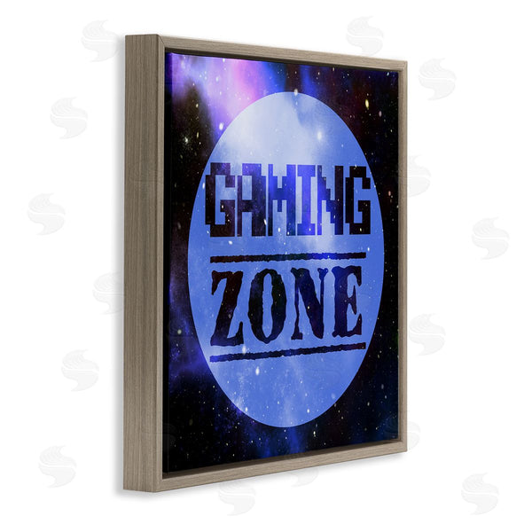 Stupell Industries Marcus Prime | Gaming Zone Pixel Sky Phrase Wall Art