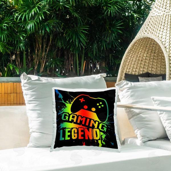 Stupell Industries Marcus Prime | Gradient Gaming Legend Printed Throw Pillow