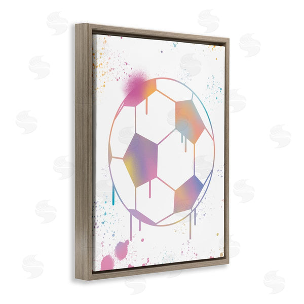 Stupell Industries Marcus Prime | Graffiti Soccer Ball Drip