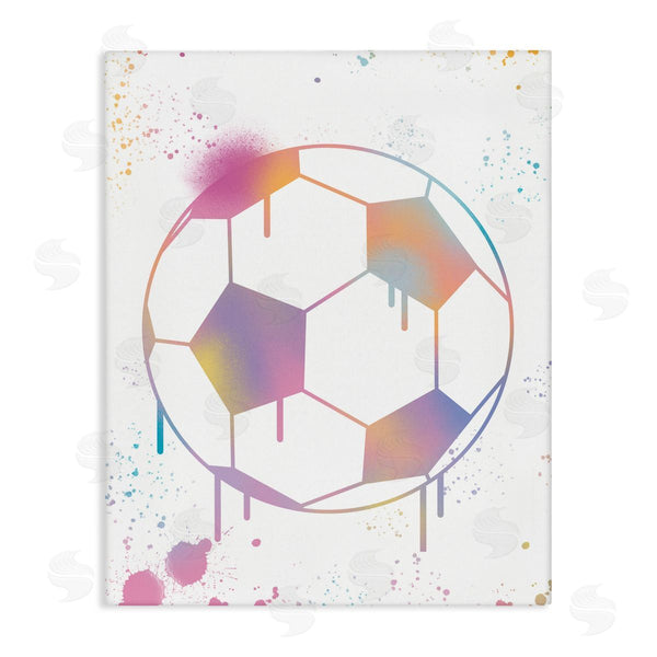 stupell industries Marcus Prime | Graffiti Soccer Ball Drip