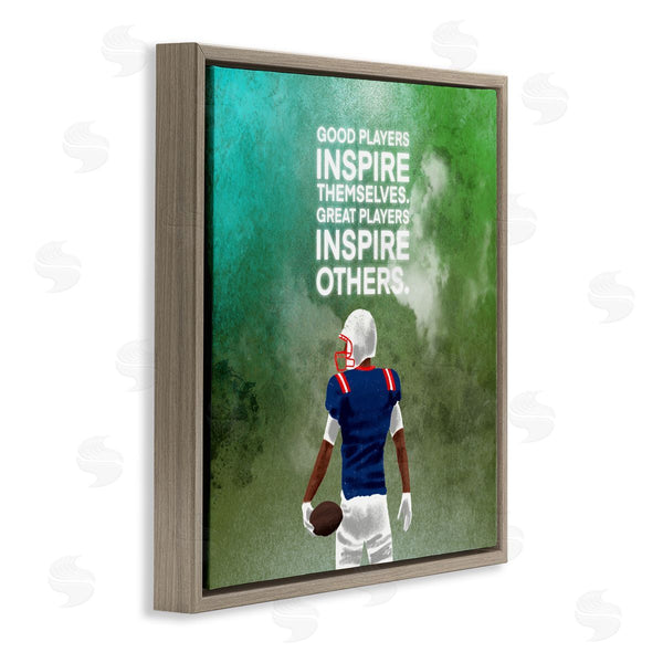 Stupell Industries Marcus Prime | Great Players Inspiring Athlete Quote