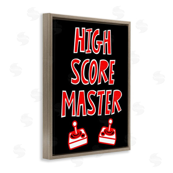 Stupell Industries Marcus Prime | High Score Master Gamer Wall Art
