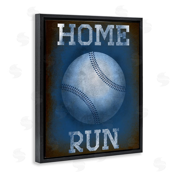 Stupell Industries Marcus Prime | Home Run Navy Blue Sports