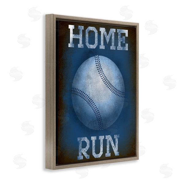 Stupell Industries Marcus Prime | Home Run Navy Blue Sports