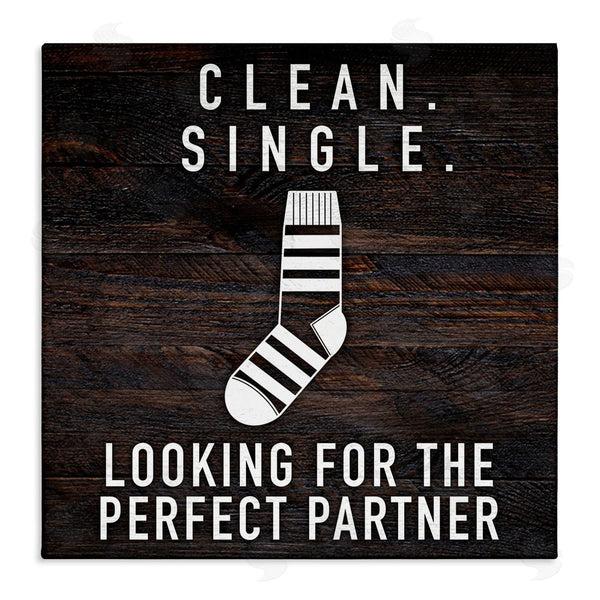 stupell industries Marcus Prime | Humorous Single Sock Laundry Sign Grain Pattern Wall Art