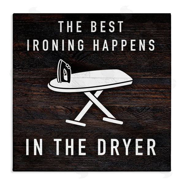 stupell industries Marcus Prime | Ironing Dryer Laundry Quote Text Grain Pattern Wall Art