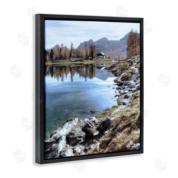 Stupell Industries Marcus Prime | Lake Cabin Forest Landscape
