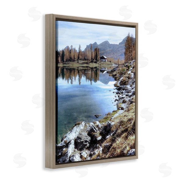 Stupell Industries Marcus Prime | Lake Cabin Forest Landscape