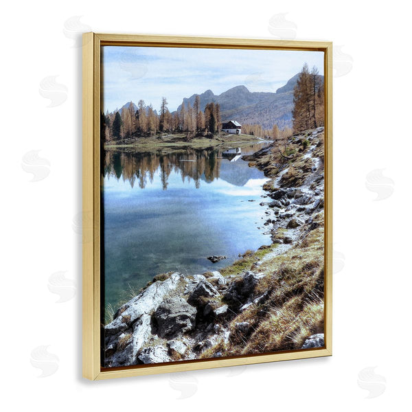 Stupell Industries Marcus Prime | Lake Cabin Forest Landscape