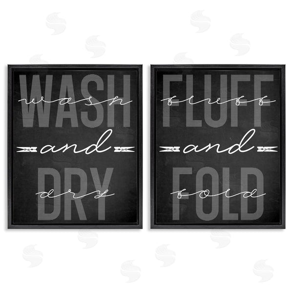Stupell Industries Marcus Prime | Laundry Words In Black Wall Art