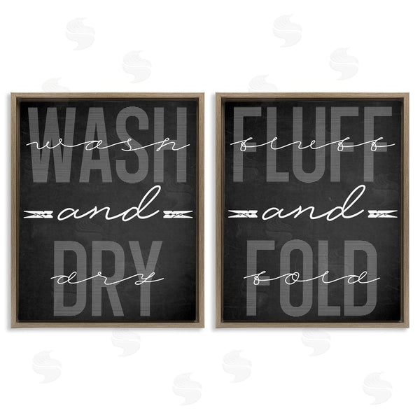 Stupell Industries Marcus Prime | Laundry Words In Black Wall Art