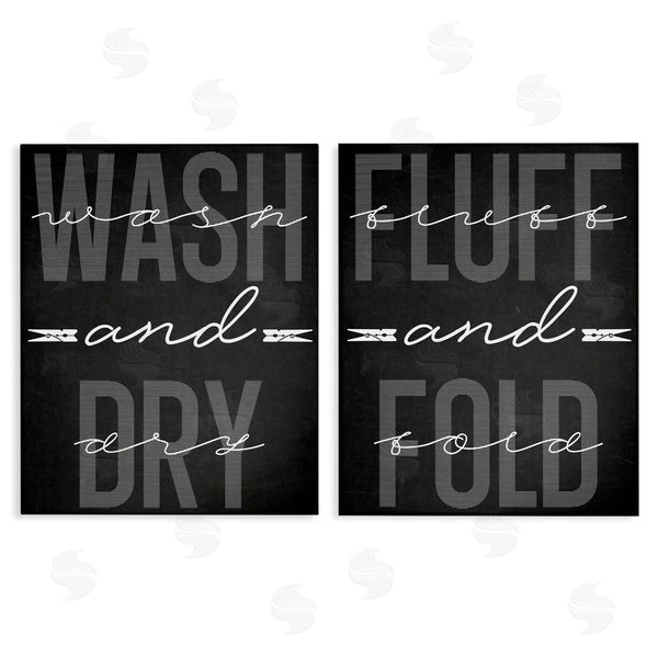 stupell industries Marcus Prime | Laundry Words in Black Wall Art