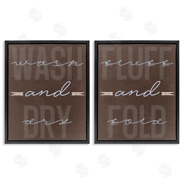 Stupell Industries Marcus Prime | Laundry Words In Brown Wall Art