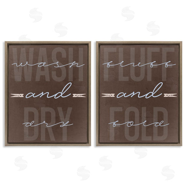 Stupell Industries Marcus Prime | Laundry Words In Brown Wall Art