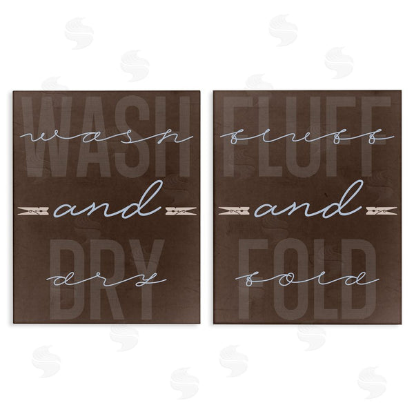 stupell industries Marcus Prime | Laundry Words in Brown Wall Art