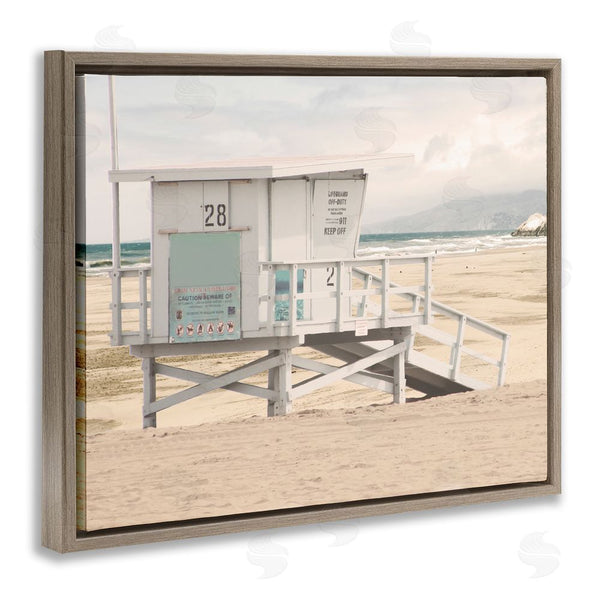 Stupell Industries Marcus Prime | Lifeguard Hut On Beach Wall Art