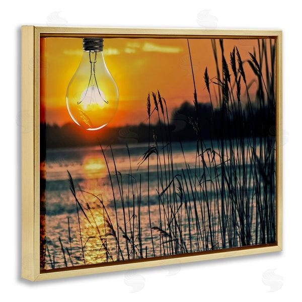 Stupell Industries Marcus Prime | Lightbulb Lake Reeds Photograph