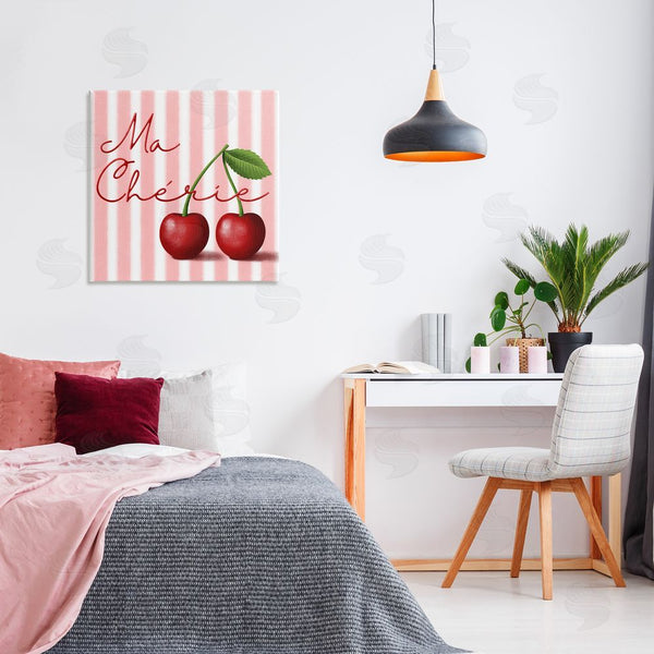 Stupell Industries Marcus Prime | Ma Cherie Stripes & Cherries Wall Art