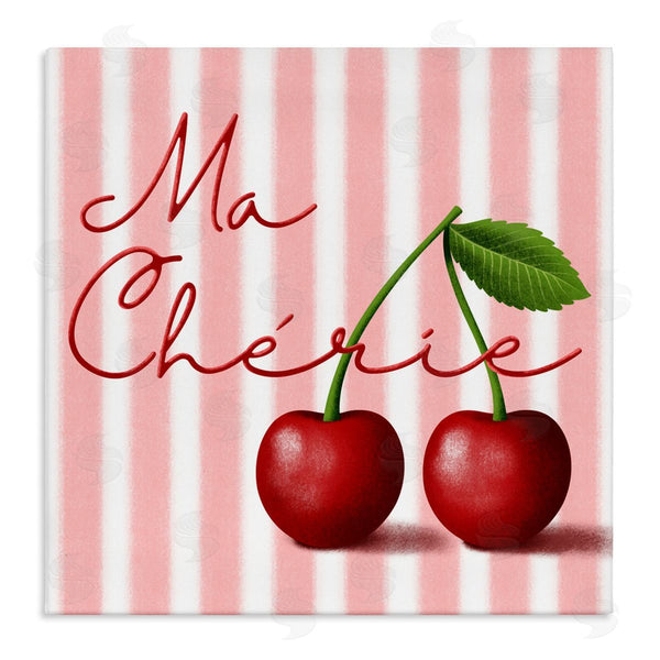 stupell industries Marcus Prime | Ma Cherie Stripes & Cherries Wall Art