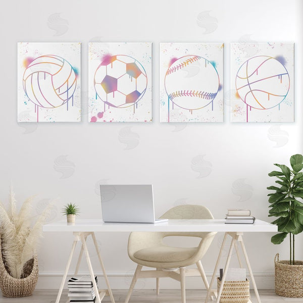 Stupell Industries Marcus Prime | Modern Graffiti Sports Balls Wall Art