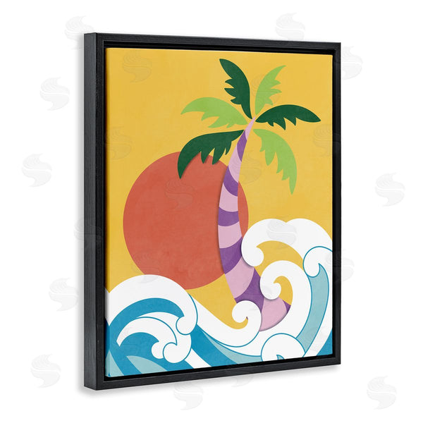 Stupell Industries Marcus Prime | Modern Tropical Waves Wall Art