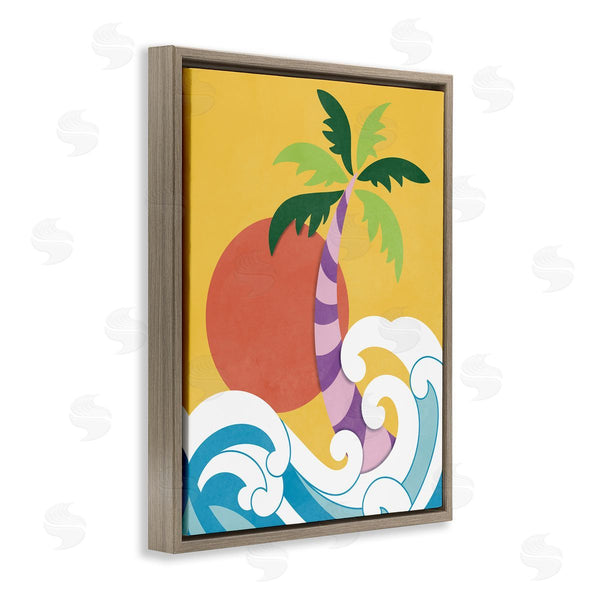 Stupell Industries Marcus Prime | Modern Tropical Waves Wall Art