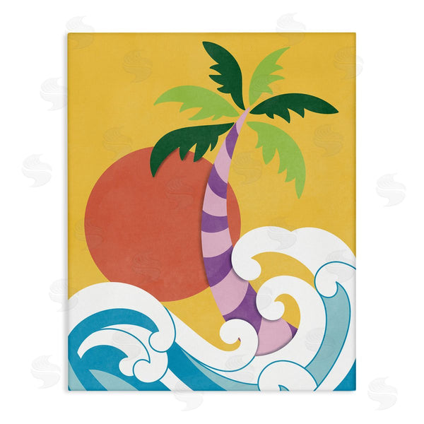 stupell industries Marcus Prime | Modern Tropical Waves Wall Art