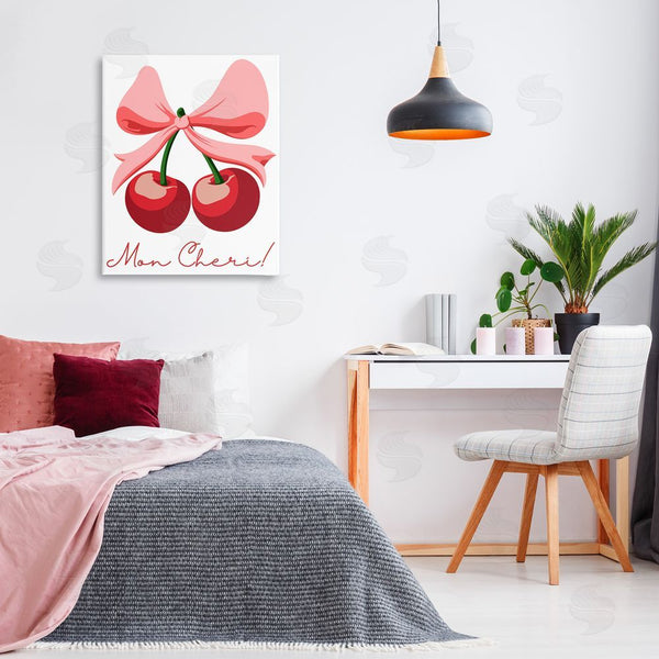 Stupell Industries Marcus Prime | Mon Cheri Bow Cherries Wall Art