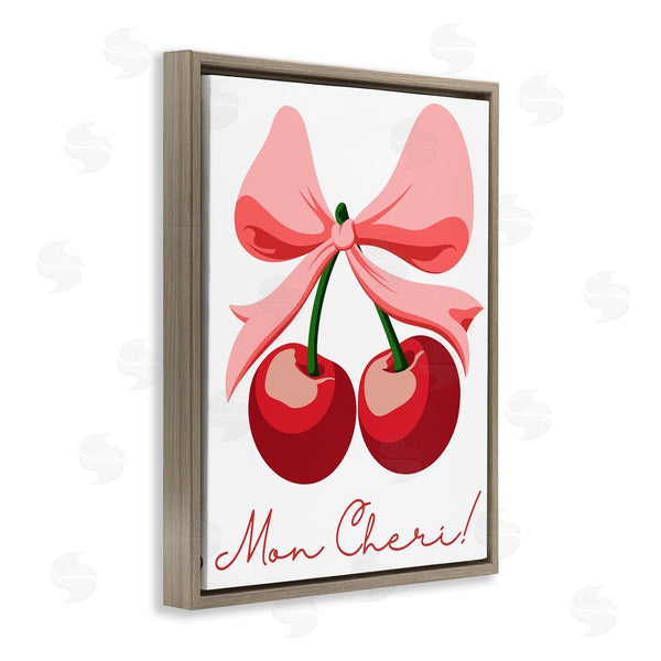 Stupell Industries Marcus Prime | Mon Cheri Bow Cherries Wall Art