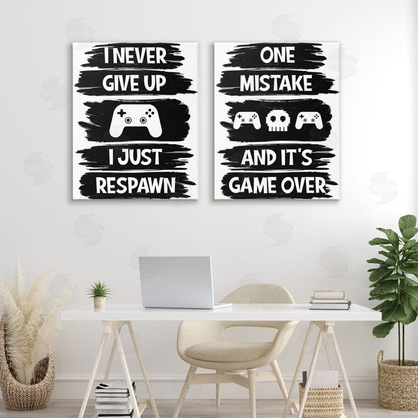 Stupell Industries Marcus Prime | Motivational Gamer Phrases Wall Art