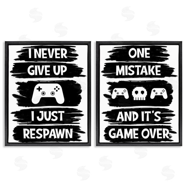 Stupell Industries Marcus Prime | Motivational Gamer Phrases Wall Art
