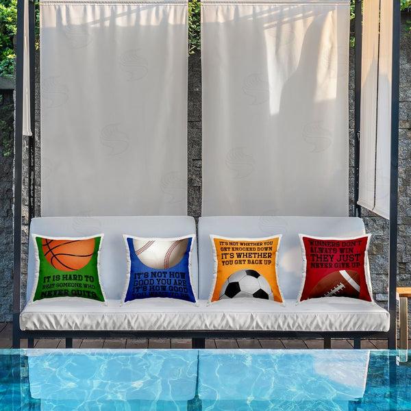 Stupell Industries Marcus Prime | Motivational Sports Determination Printed Throw Pillow