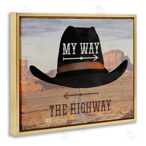 Stupell Industries Marcus Prime | My Way Or Highway Cowboy