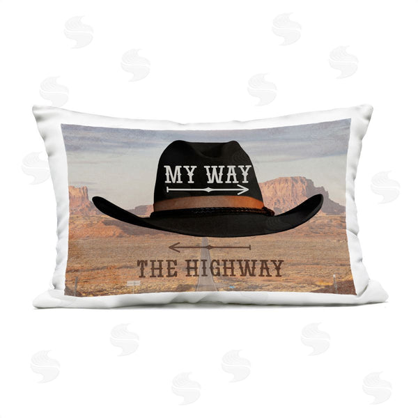 Stupell Industries Marcus Prime | My Way Or Highway Cowboy Printed Throw Pillow