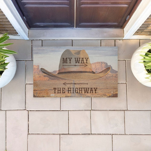 Stupell Industries Marcus Prime | My Way Or The Highway Non-Woven Door Mat