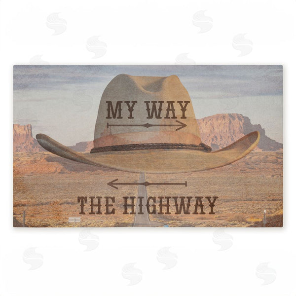 stupell industries Marcus Prime | My Way Or The Highway Non-Woven Door Mat