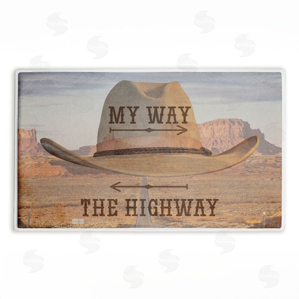 stupell industries Marcus Prime | My Way Or The Highway Plush Bath Mat