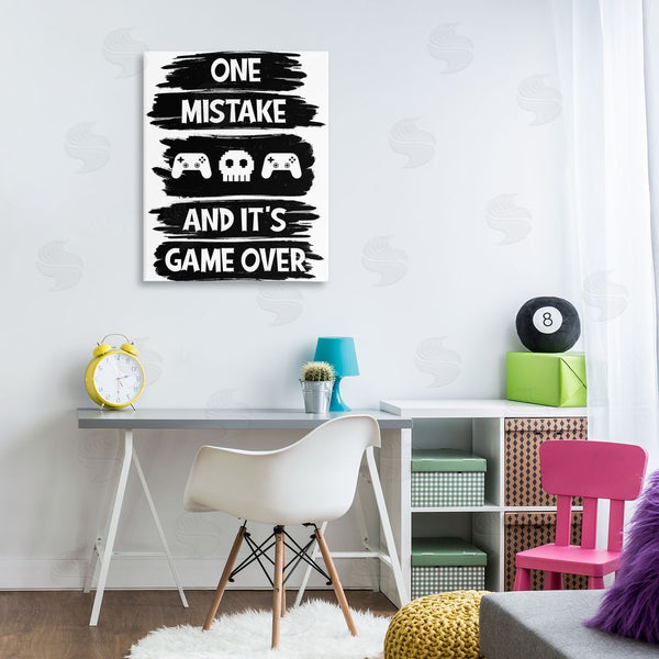 Stupell Industries Marcus Prime | One Mistake It's Game Over Wall Art