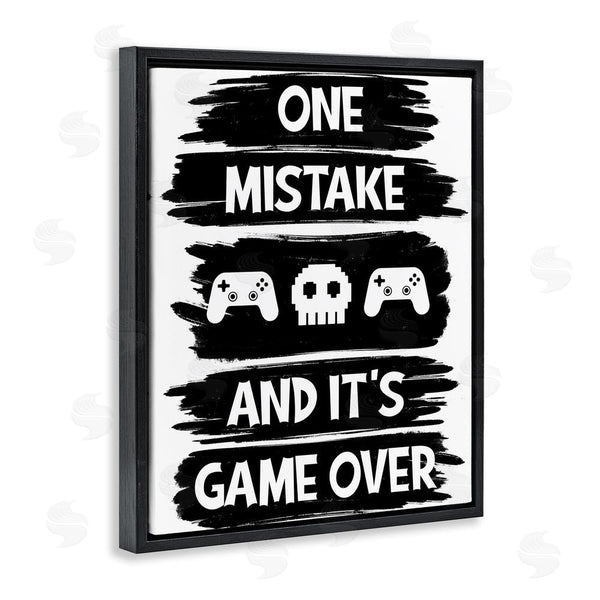Stupell Industries Marcus Prime | One Mistake It's Game Over Wall Art