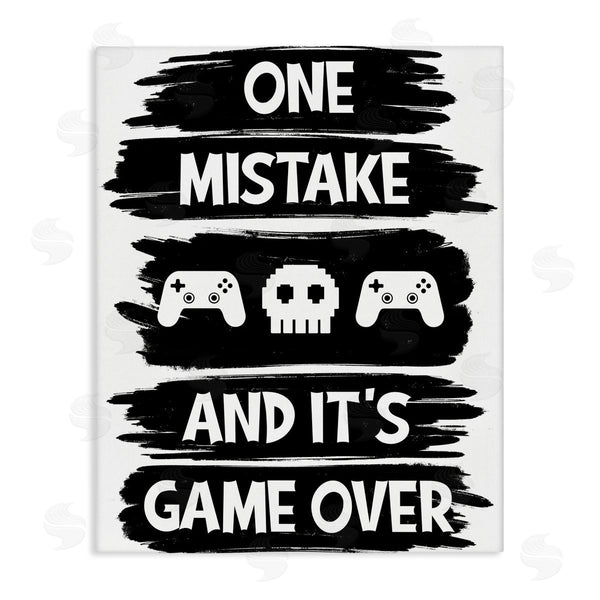 stupell industries Marcus Prime | One Mistake It's Game Over Wall Art