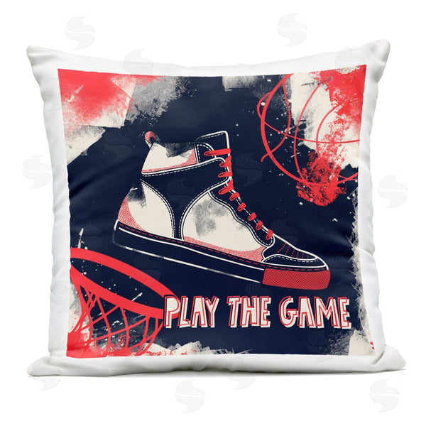 Stupell Industries Marcus Prime | Play The Game Urban Graffiti Printed Throw Pillow