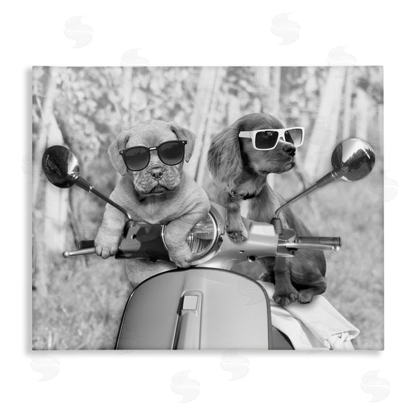 stupell industries Marcus Prime | Puppy Motorcycle Riding Buddies