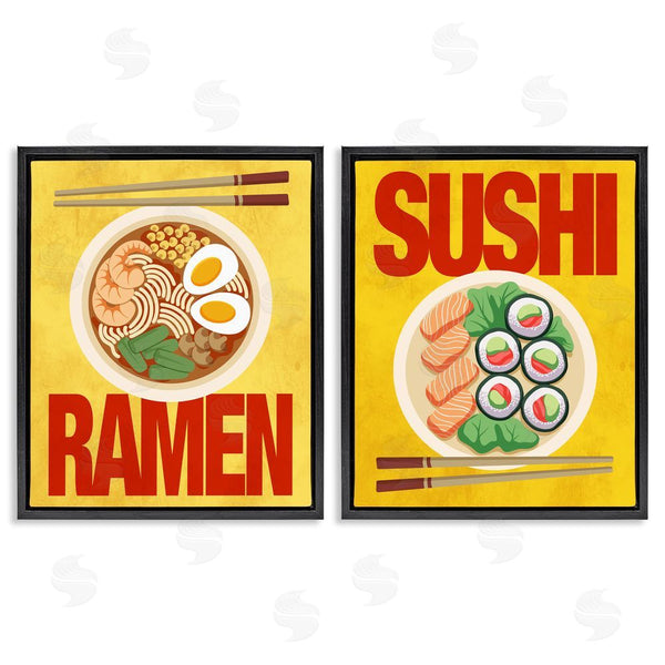 Stupell Industries Marcus Prime | Ramen & Sushi Japanese Cuisine Wall Art