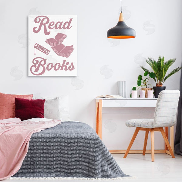 Stupell Industries Marcus Prime | Read More Books Pink Wall Art