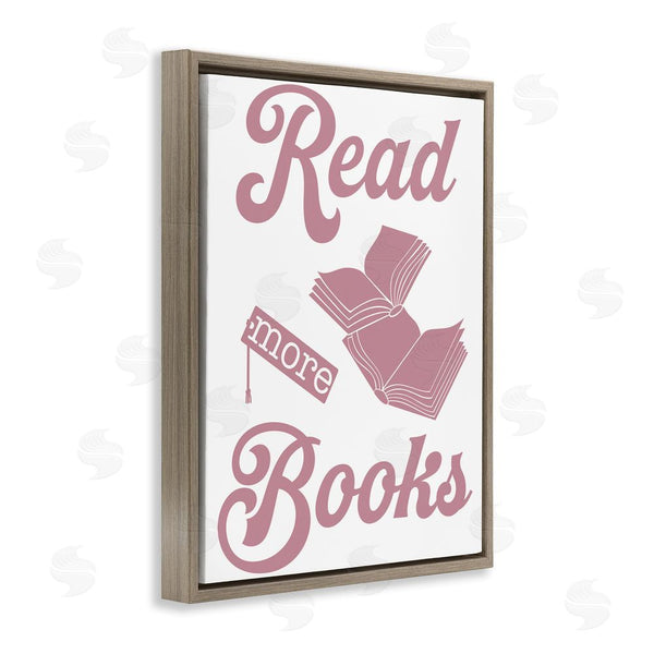 Stupell Industries Marcus Prime | Read More Books Pink Wall Art