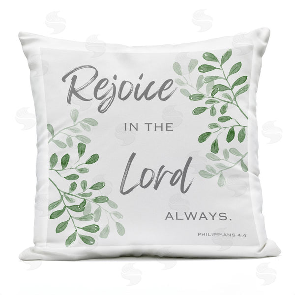 Stupell Industries Marcus Prime | Rejoice In Lord Botanicals Printed Throw Pillow