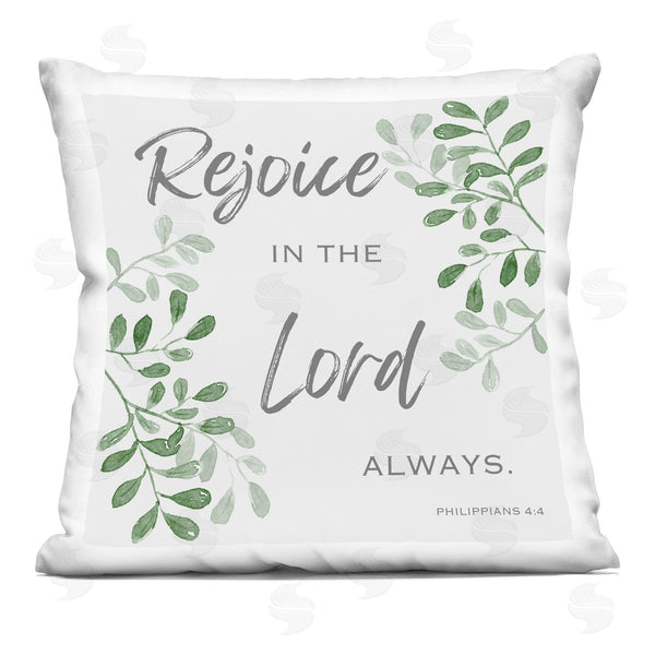 stupell industries Marcus Prime | Rejoice in Lord Botanicals Printed Throw Pillow